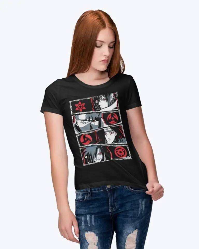 Naruto Black Women T shirt