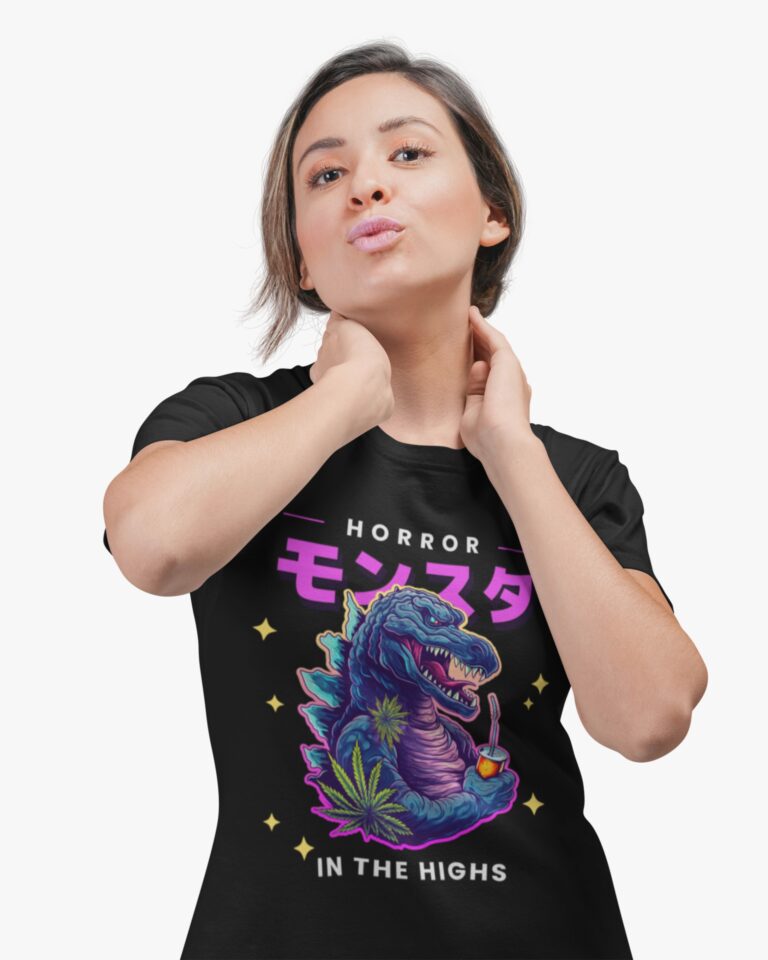 Monsuta Japanese Graphic Black T-shirt
