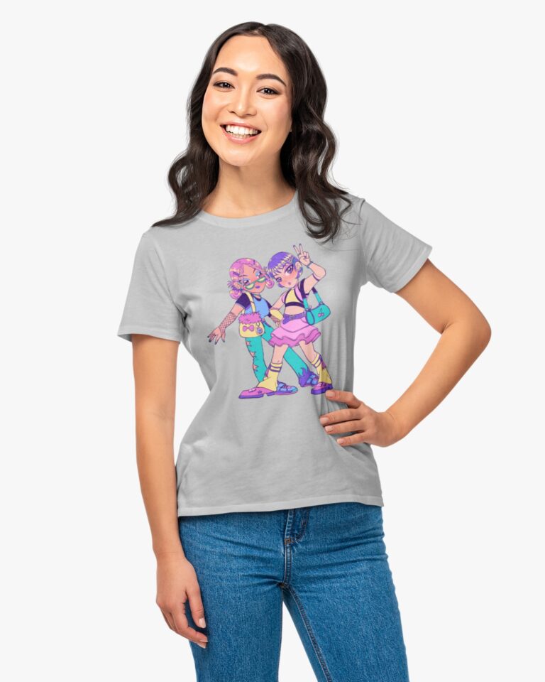 Tomodachi Grey Women T shirt